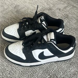 Nike Black and White Sneakers Classic Dunk Low